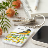 De Baltimore Oriole State Bird van Maryland Sleutelhanger (Voorkant Rechts)
