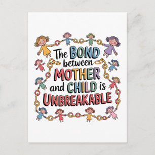 De band tussen moeder en kind is onbreekbaar briefkaart