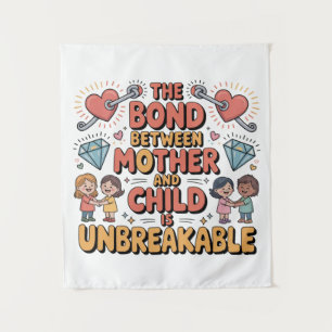 De band tussen moeder en kind is onbreekbaar wandkleed