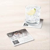 De Band van de Code van het Manuscript QR van de B Vierkante Kartonnen Onderzetter (Insitu)