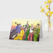 De "band van de jazz " kaart (Gele Bloem)