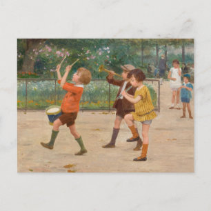 De band van de kinderen Victor Gabriel Gilbert Briefkaart