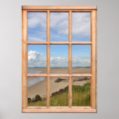 De Band van het zand, het Zee, en het Uitzicht van Poster (Voorkant)