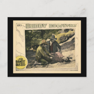 De Bandit Buster 1926  Silent Movie Poster Briefkaart