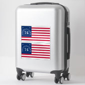 De banier van Bennington: de 76 American Battle Fl Sticker (Koffer)
