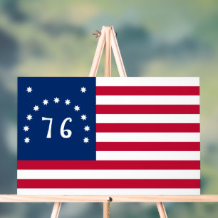 De banier van Bennington: de 76 Amerikaanse oorlog Acryl Bord