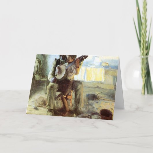 De banjo-les van Henry Ossawa Tanner Kaart (Voorkant)