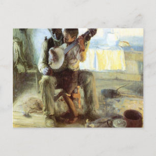 De Banjo Lesson van Henry Ossawa Tanner Briefkaart