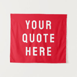 De Banner van het Citaat van de douane paste Uw Mu Wandkleed