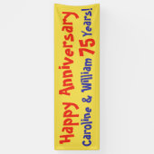 De Banner van het Jubileum met Naam en Aantal (Verticaal)