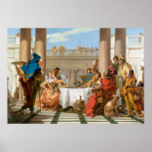 De Banquet van Cleopatra door Giambattista Tiepolo Poster