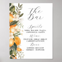 De bar Floral Wedding Florals Sinaasappels Citrus