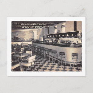 De bar, Miami Beach, Florida  Briefkaart