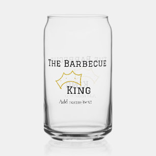 De Barbecue koning kroon naam tekst koken beste Blikvorm Glas
