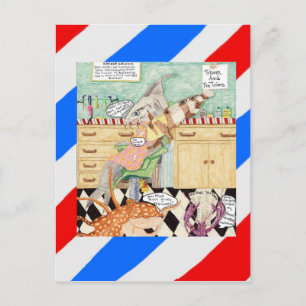 De Barber Briefkaart