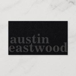 De Barber Knipkaart - Alles zwart Visitekaartje