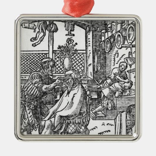 De Barber Metalen Ornament (Voorkant)