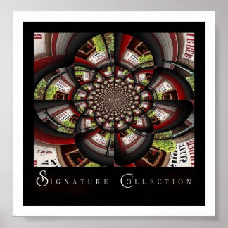 De Barber op het collectie van de Ondertekening va Poster