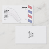 De Barbershop Visitekaartje (Voorkant / Achterkant)