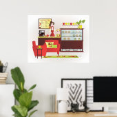 De Barista Poster (Thuiskantoor)