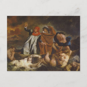 De bark van Dante Briefkaart