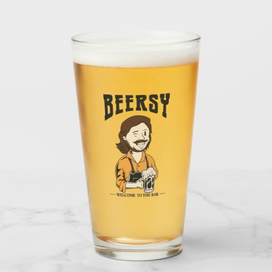 De Barman Beer Glass Glas (Voorkant gevuld)