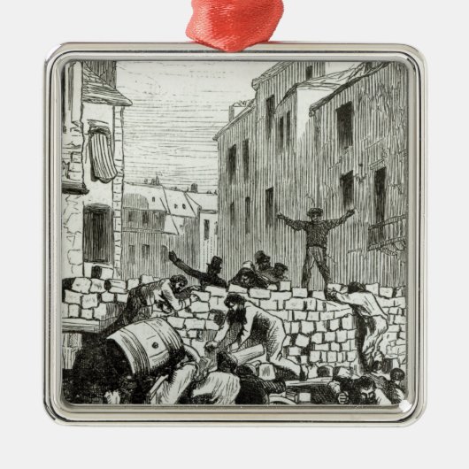 De Barricade Metalen Ornament (Voorkant)