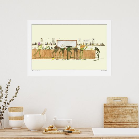 De barscène poster (Keuken)