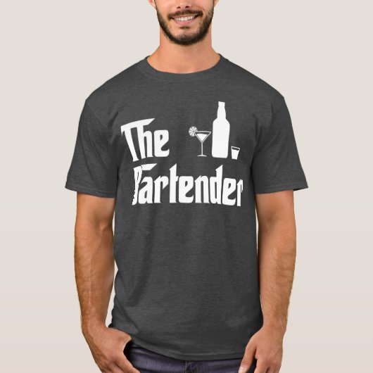 De Bartender Funny T-shirt (Voorkant)