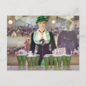 De Bartender St. Patrick's Day Briefkaart (Voorkant)