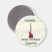 De bas houdt de band samen magneet (Voorkant / Achterkant)