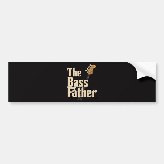 De bas vader  bumpersticker (Voorkant)
