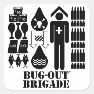 De Basics-stickers Vierkante Sticker