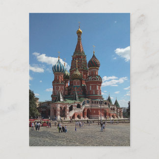 De Basilicuskathedraal. Moskou, Rusland. Ansichtka Briefkaart