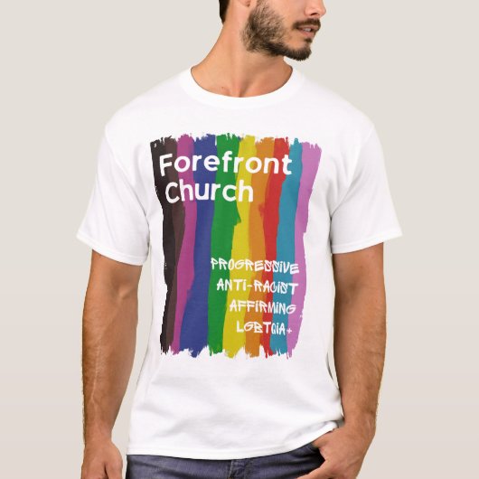 De Basis T-Shirt van de Mannen van het front (Voorkant)