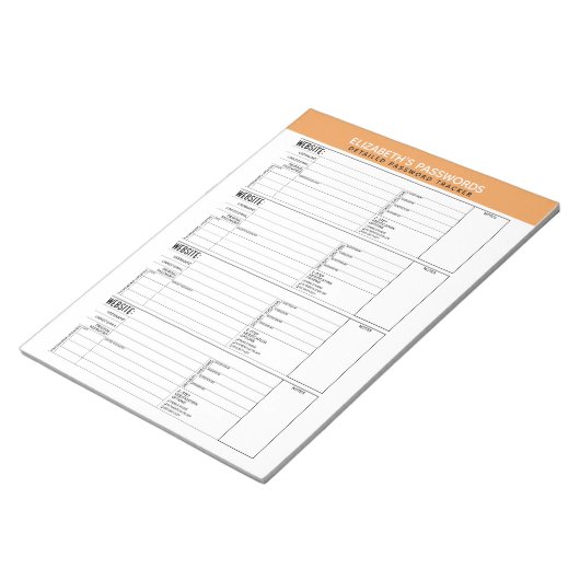De Basis Tracker van het Wachtwoord met Gebruikers Notitieblok (Schuin)