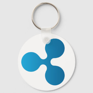De BasisSleutelhanger van de rimpeling XRP (Licht) Sleutelhanger