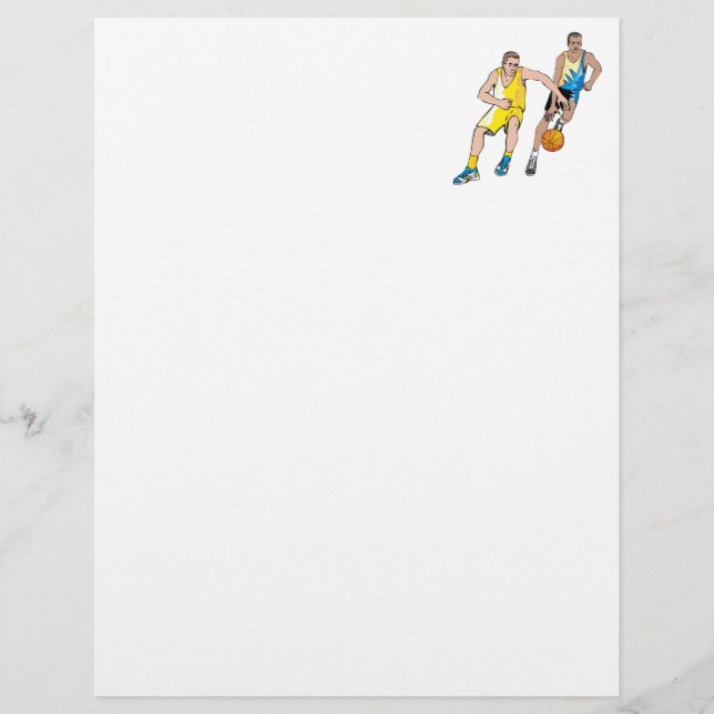 De basketbal achtervolgen (Voorkant)