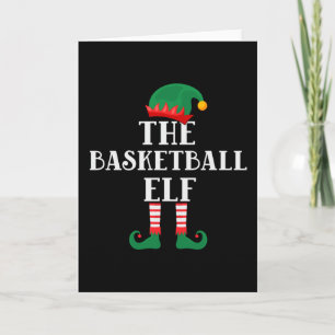 De Basketbal Elf Grappige Kerstmis Kaart