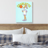 De basketbal van Lola Canvas Afdruk (Insitu (Slaapkamer))
