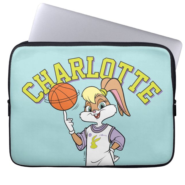 De basketbal van Lola Laptop Sleeve (Voorkant)