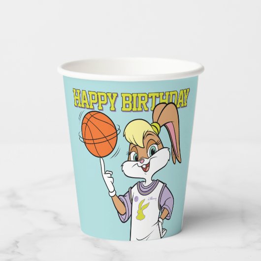 De basketbal van Lola Papieren Bekers (Achterkant)