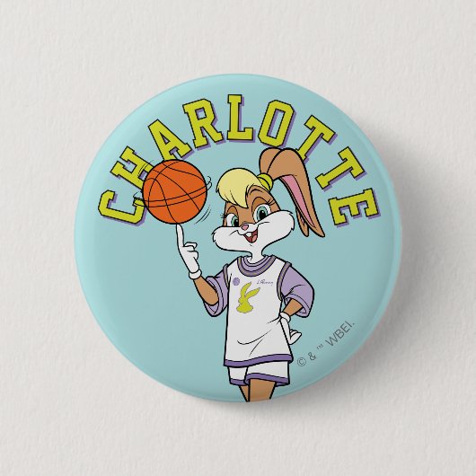 De basketbal van Lola Ronde Button 5,7 Cm (Voorkant)