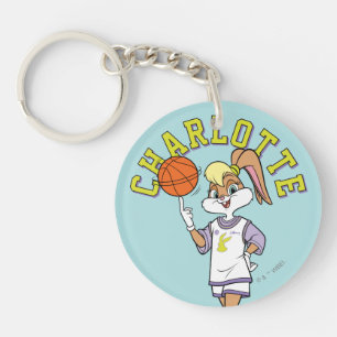 De basketbal van Lola Sleutelhanger