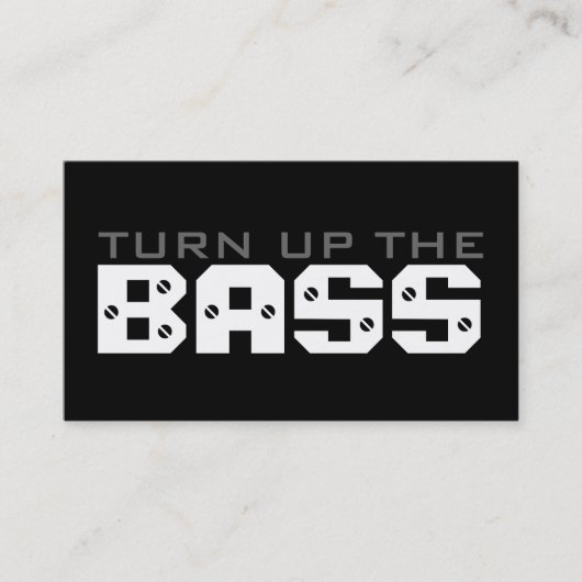 de BASS opvoeren Visitekaartje (Voorkant)