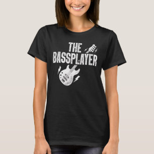 De bass Player Music Bass Guitar Guitarist Stropda T-shirt