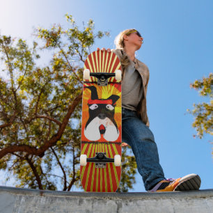 De bast van de hond skateboard