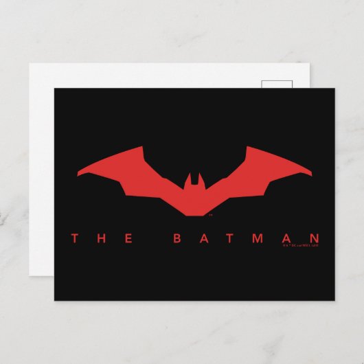 De Batman Bat Logo Briefkaart (Voorkant / Achterkant)