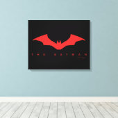 De Batman Bat Logo Canvas Afdruk (Insitu (Houten vloer))