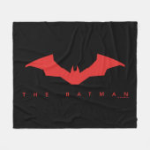 De Batman Bat Logo Fleece Deken (Voorkant (Horizontaal))